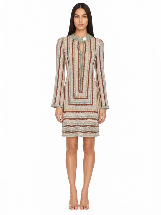 Missoni Dresses & Skirts - Missoni Metallic Knit Mini Dress IT 40 US Small